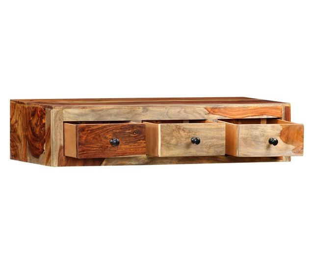 Masă consolă de perete, 100x25x20 cm, lemn masiv de sheesham