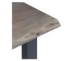 Masa consola, gri, 115x35x76 cm, lemn masiv de acacia si fier