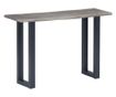 Masa consola, gri, 115x35x76 cm, lemn masiv de acacia si fier