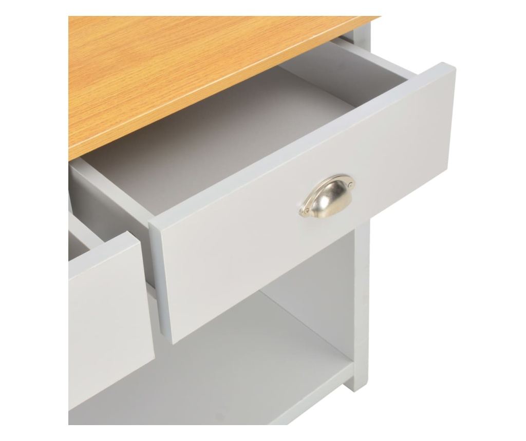 Konzolos asztal, szürke, 97 x 35 x 76 cm - 7