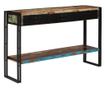 Konzolni stol od masivnog obnovljenog drva 120 x 30 x 76 cm