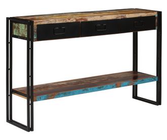Konzolni stol od masivnog obnovljenog drva 120 x 30 x 76 cm