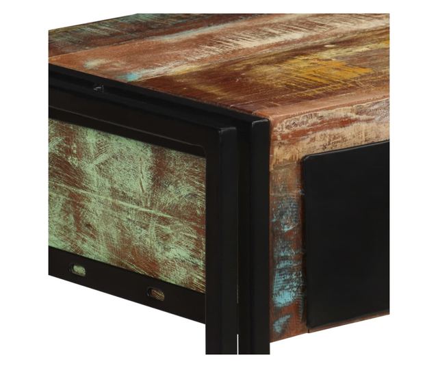 Konzolni stol od masivnog obnovljenog drva 120 x 30 x 76 cm