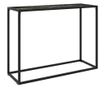 Konzolni stol crni 100 x 35 x 75 cm od kaljenog stakla