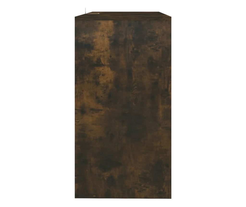 Конзолна маса, опушен дъб, 89x41x76,5 см, инженерно дърво - 6
