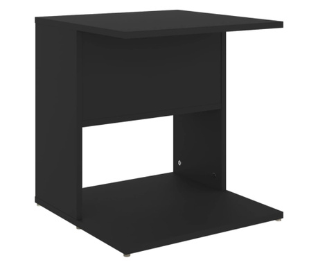 Masa laterala, negru, 45x45x48 cm, PAL