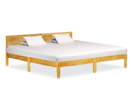 Rám postele masivní mangovníkové dřevo 200 cm