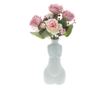 Buchet 5 Fire trandafi,camelia,si flori de mar toamna artificiale PAMI,F1021-19, 30cm Roz thumbnail 2