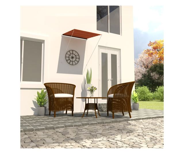 Tenda na uvlačenje 100 x 150 cm narančasto-smeđa