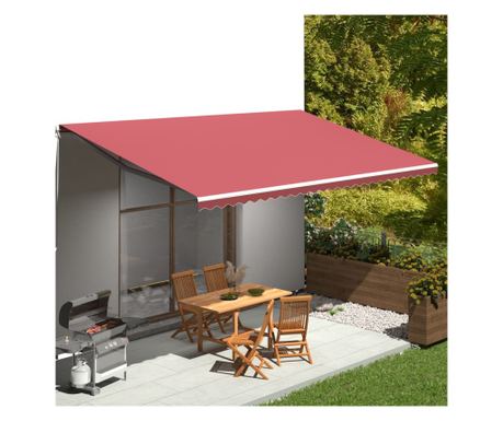 Platno za zamjenu tende, tamnocrveno, 6x3,5 m