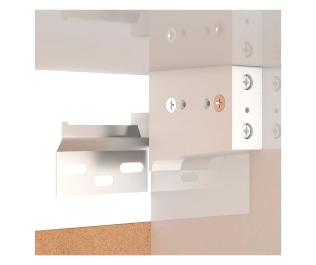 Set za TV, 6 dijelova, bijeli ekstra sjaj, PAL