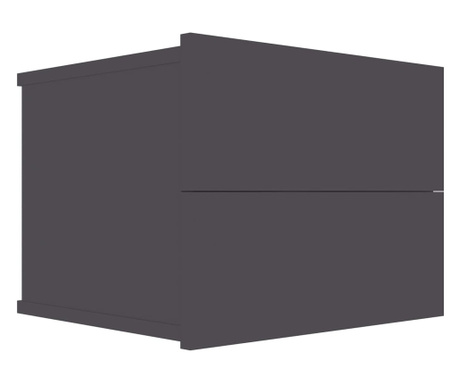Nočna omarica siva 40x30x30 cm iverna plošča