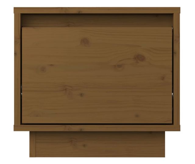 Noćni ormarići, 2 kom., medeno smeđa, 35x34x32 cm, masivno borovo drvo