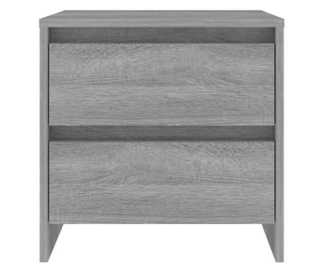 Stolik nocny, 2 szt., dąb sonoma szary, 45x34,5x44,5 cm, płyta wiórowa