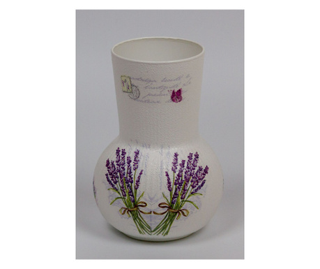Vaza decorativa handmade,sticla, 12x12x17 cm
