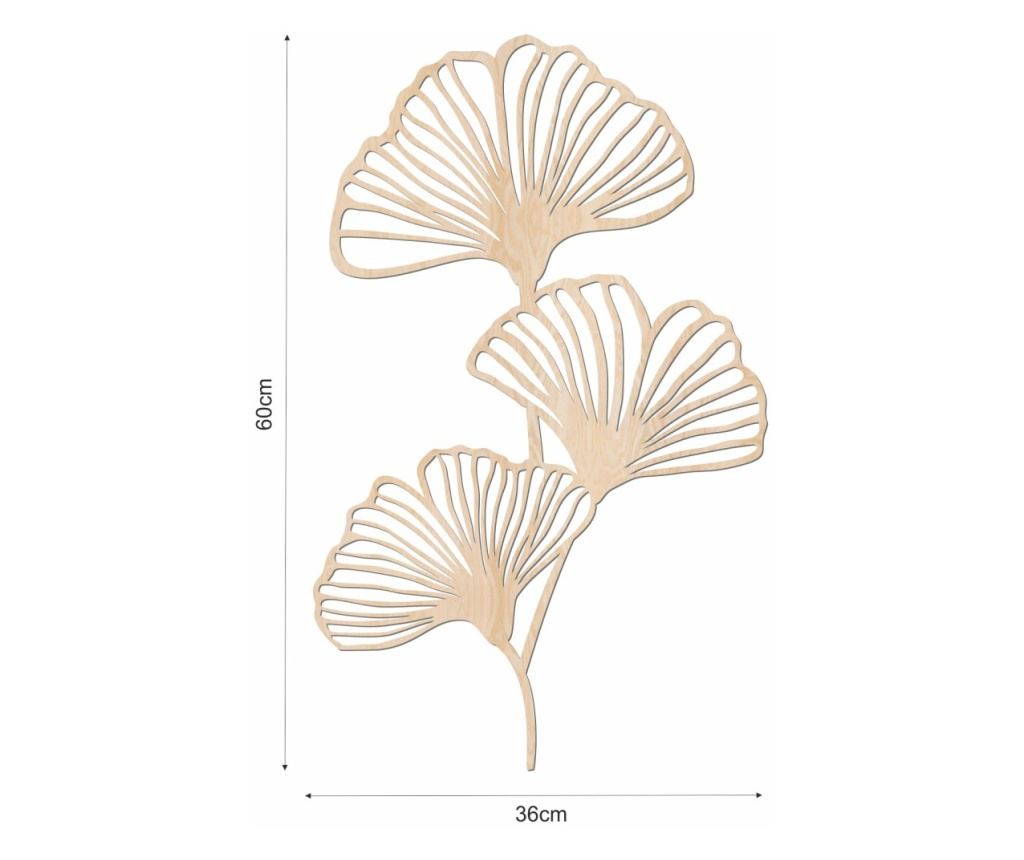 Stenska dekoracija listi Ginkgo Biloba, 36x60cm - 2