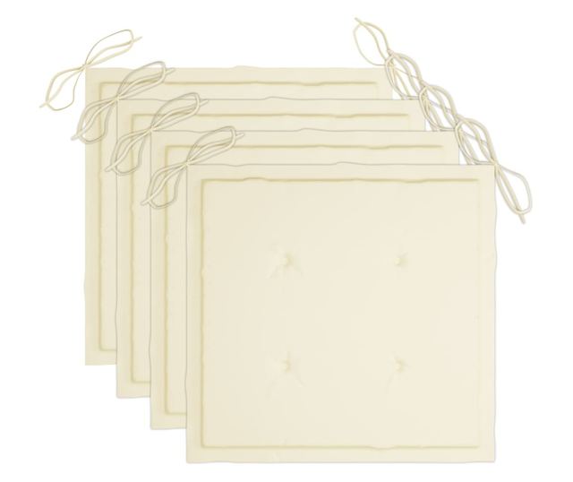 Сгъваем комплект градински мебели с възглавници, 5 части, бамбук