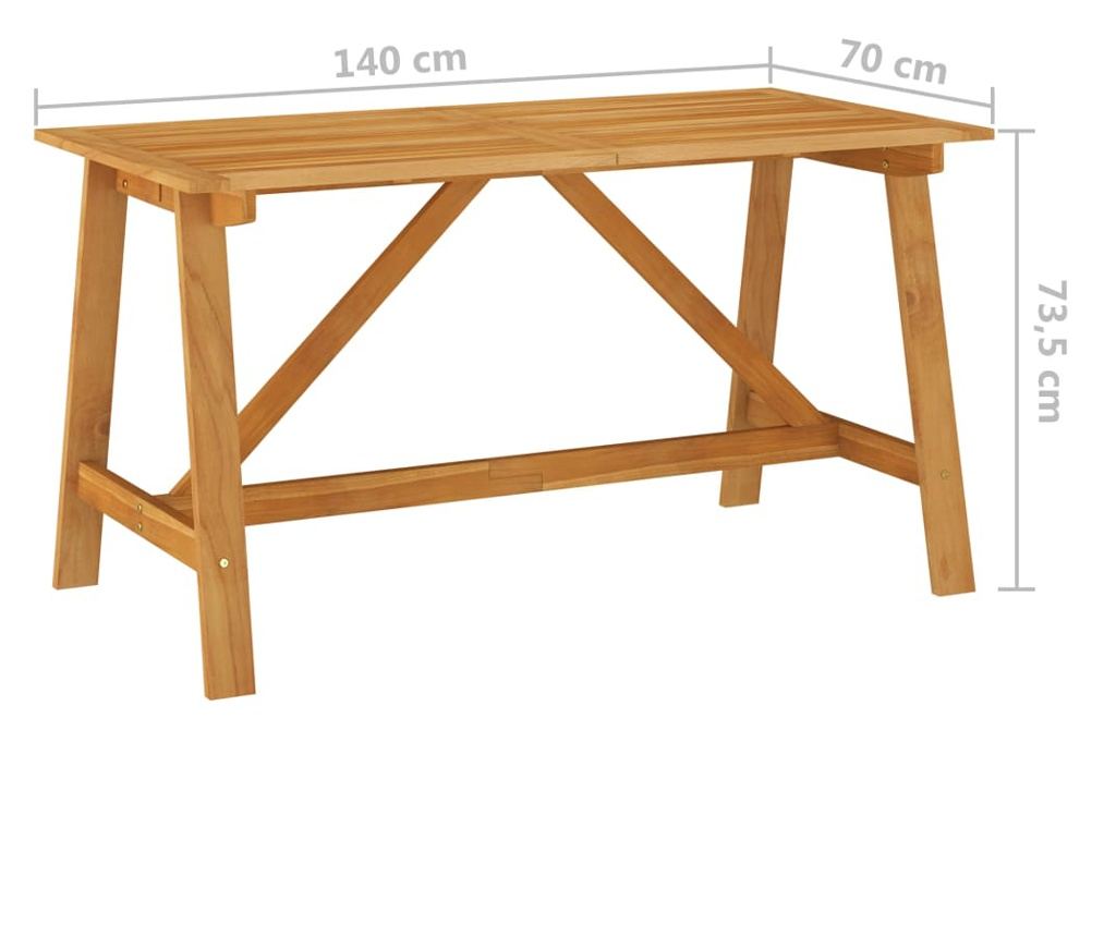 Комплект градински мебели, 5 части, черен - 9