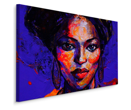 Kép színes női portré ABSTRAKCIÓ 70x50cm