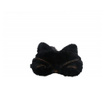 Masca pufoasa pentru dormit sau calatorie, cu gel detasabil, Pufo Foxxy, 20 cm, negru