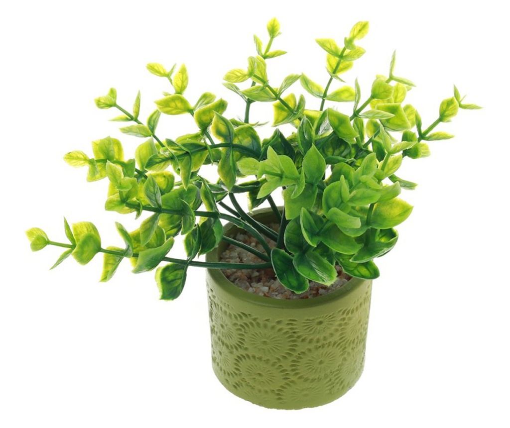 Plante artificiale in ghiveci din ceramic PAMI, F1021-40, 8x15cm Model B - 3