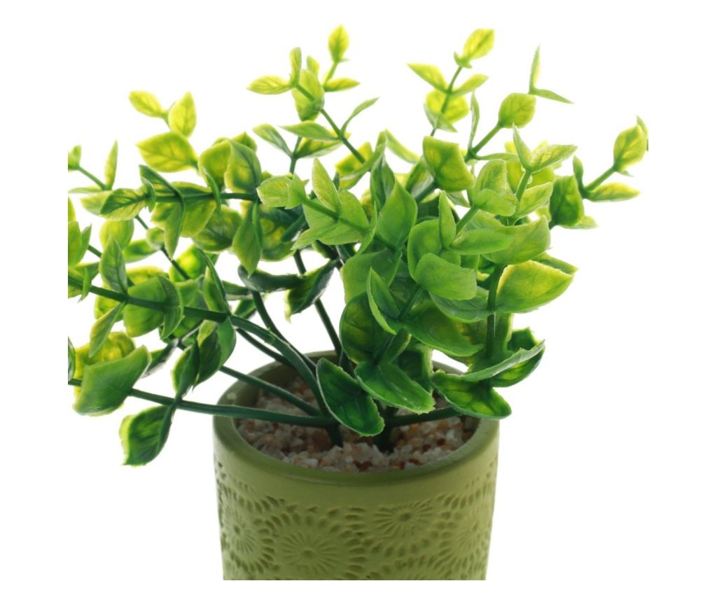 Plante artificiale in ghiveci din ceramic PAMI, F1021-40, 8x15cm Model B - 5