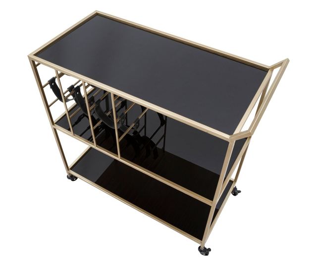 Troler negru cu șnur cm 79x39,5x82