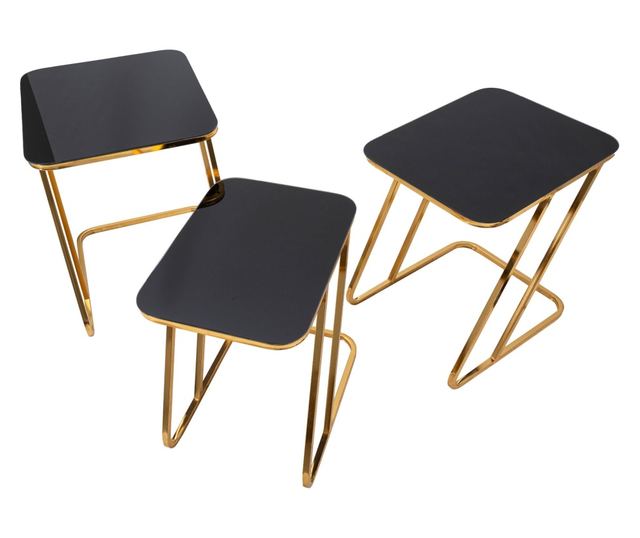 Комплект от 3 прости маси 44x50,5x55,5-39x49x51-34x47x45 cm
