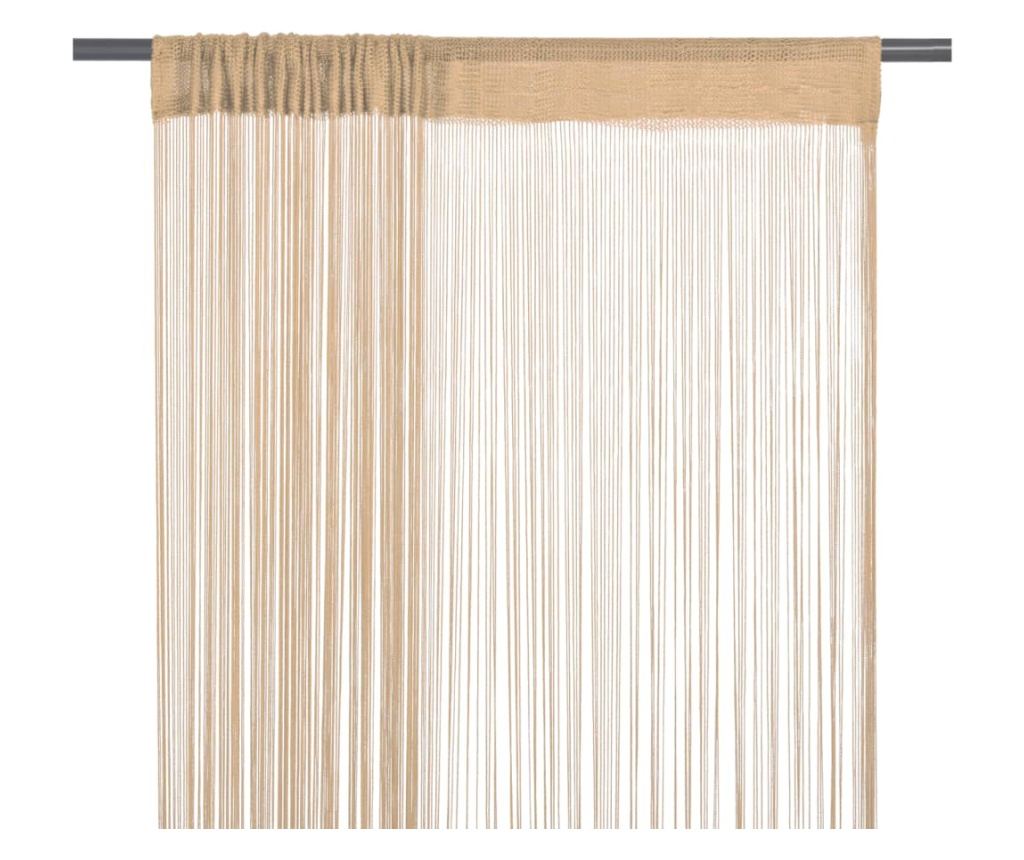 Končane Zavjese 2 kom 140x250 cm Bež - 2