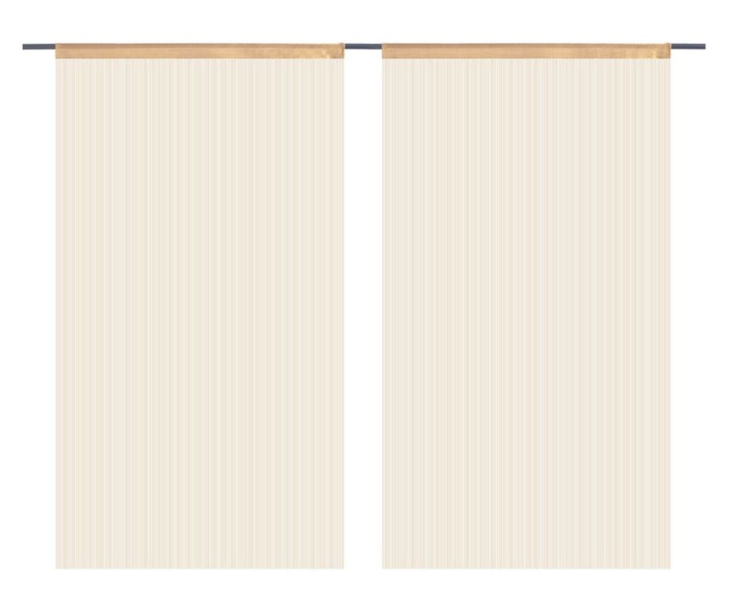 Končane Zavjese 2 kom 140x250 cm Bež - 4