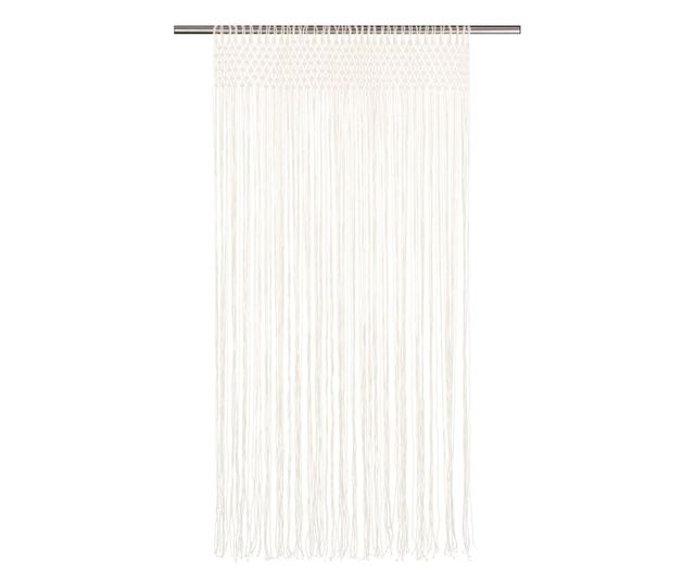 Zavjesa s makrameom 140 x 240 cm pamučna