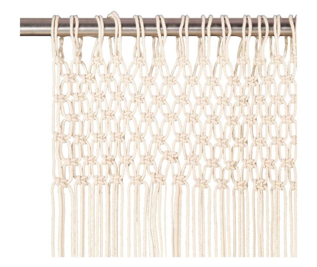 Zavjesa s makrameom 140 x 240 cm pamučna