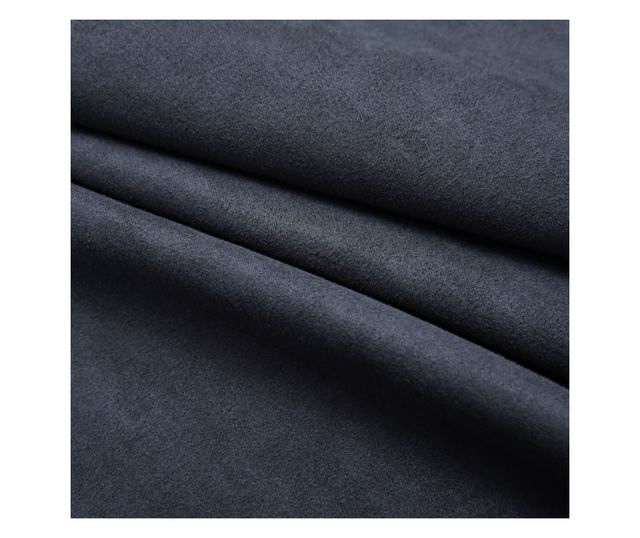 Zavjese s metalnim prstenovima, 2 kom., antracit, 140x175 cm