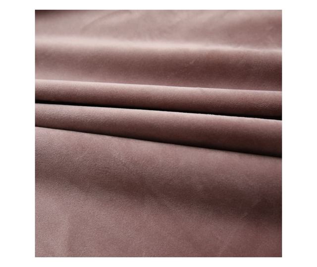 Draperii opace 2 buc. roz antichizat 140x245 cm catifea cârlige - Vivre