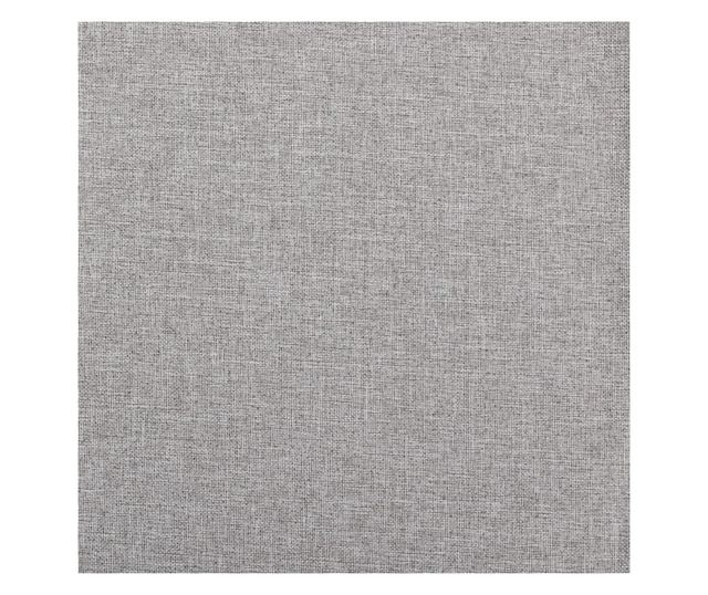 Neprozirne zavjese od imitacije lana s ušicama, 2 kom, sive, 140x175 cm