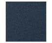 Draperii opace aspect in, cârlige, 2 buc., albastru, 140x245 cm