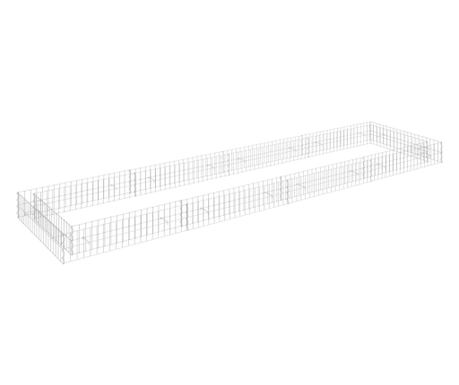 Visoka greda gabion pocinkano jeklo 400x100x20 cm