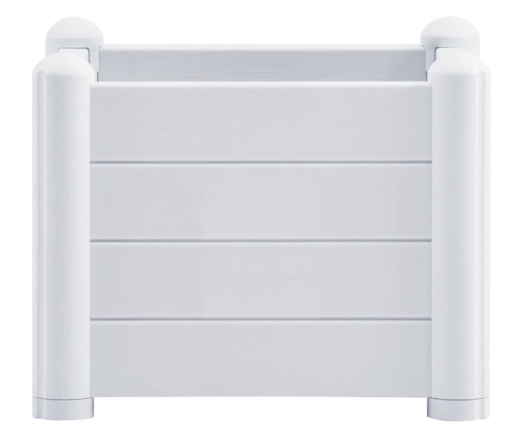 Повдигната градинска леха, бяла, 43 x 43 x 35 см, PP - 3