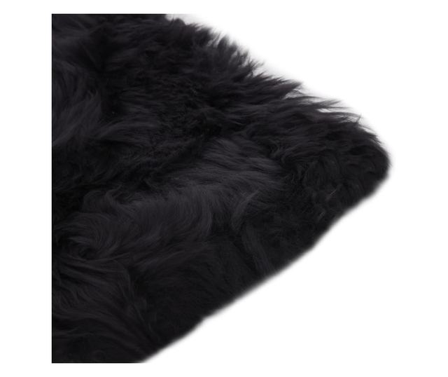 Jastučići za stolice 2 kom tamnosmeđi 40x40 cm prava ovčja koža