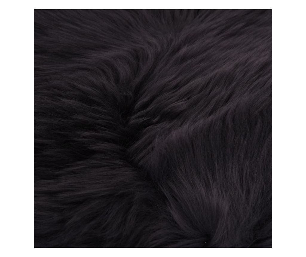 Jastučići za stolice 2 kom tamnosmeđi 40x40 cm prava ovčja koža - 7