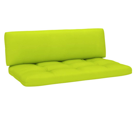Палетни възглавници за диван, 2 бр, светлозелени