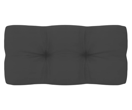 Jastuk za palete antracit 80 x 40 x 12 cm od tkanine