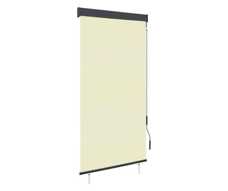 Žaluzie typu rolety venkovní, krémová, 80 x 250 cm