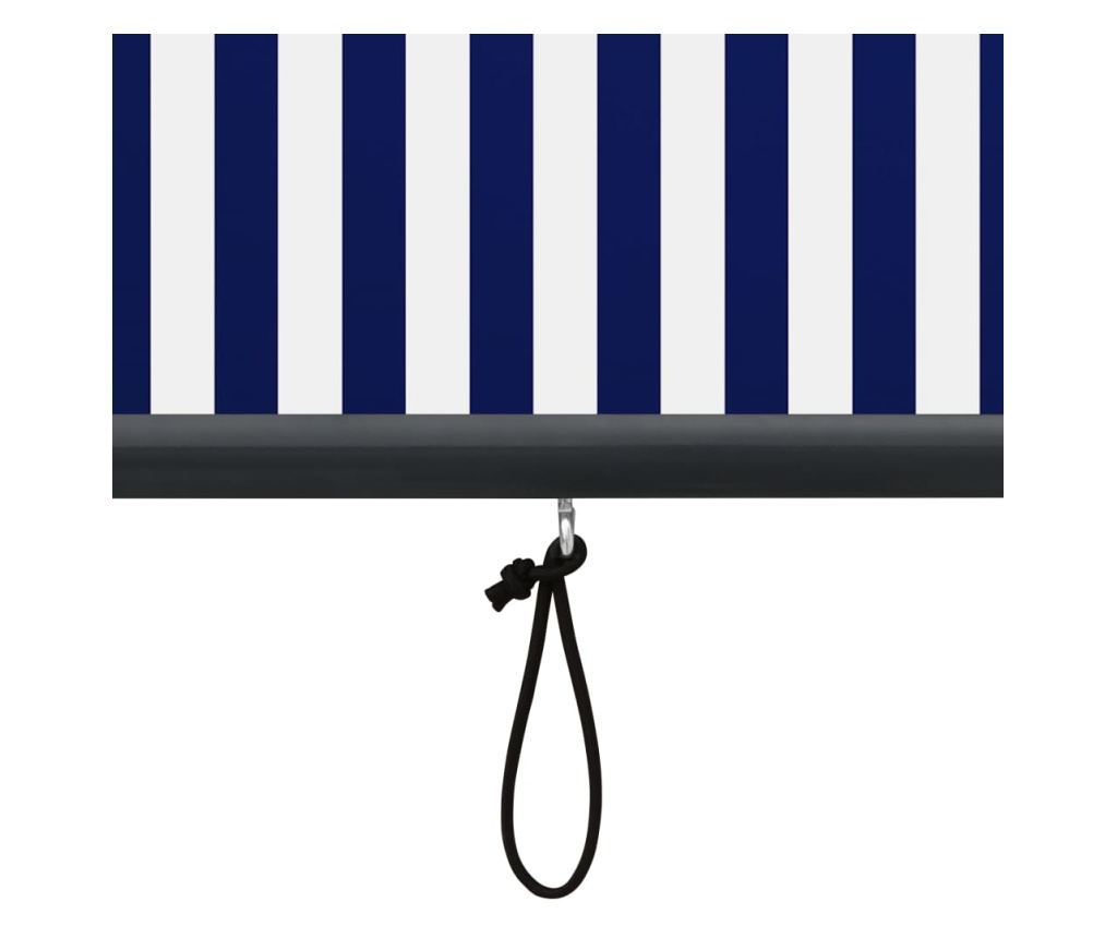 Vanjska rolo zavjesa, plavo-bijela, 140 x 250 cm - 7