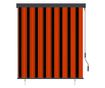 Външна ролетна щора, оранжева и кафява, 140 x 250 см