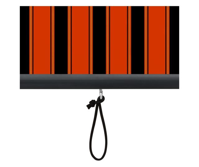 Външна ролетна щора, оранжева и кафява, 140 x 250 см