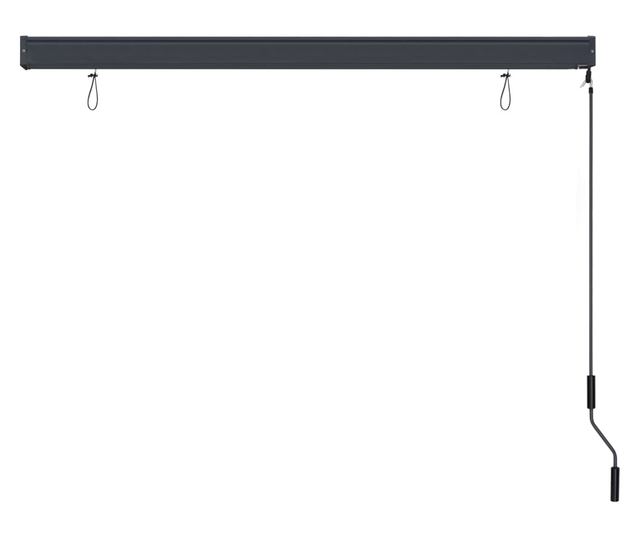 Външна ролетна щора, синьо и бяло, 160 x 250 см