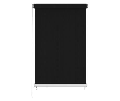 Jaluzea tip rulou de exterior, negru, 140x230 cm