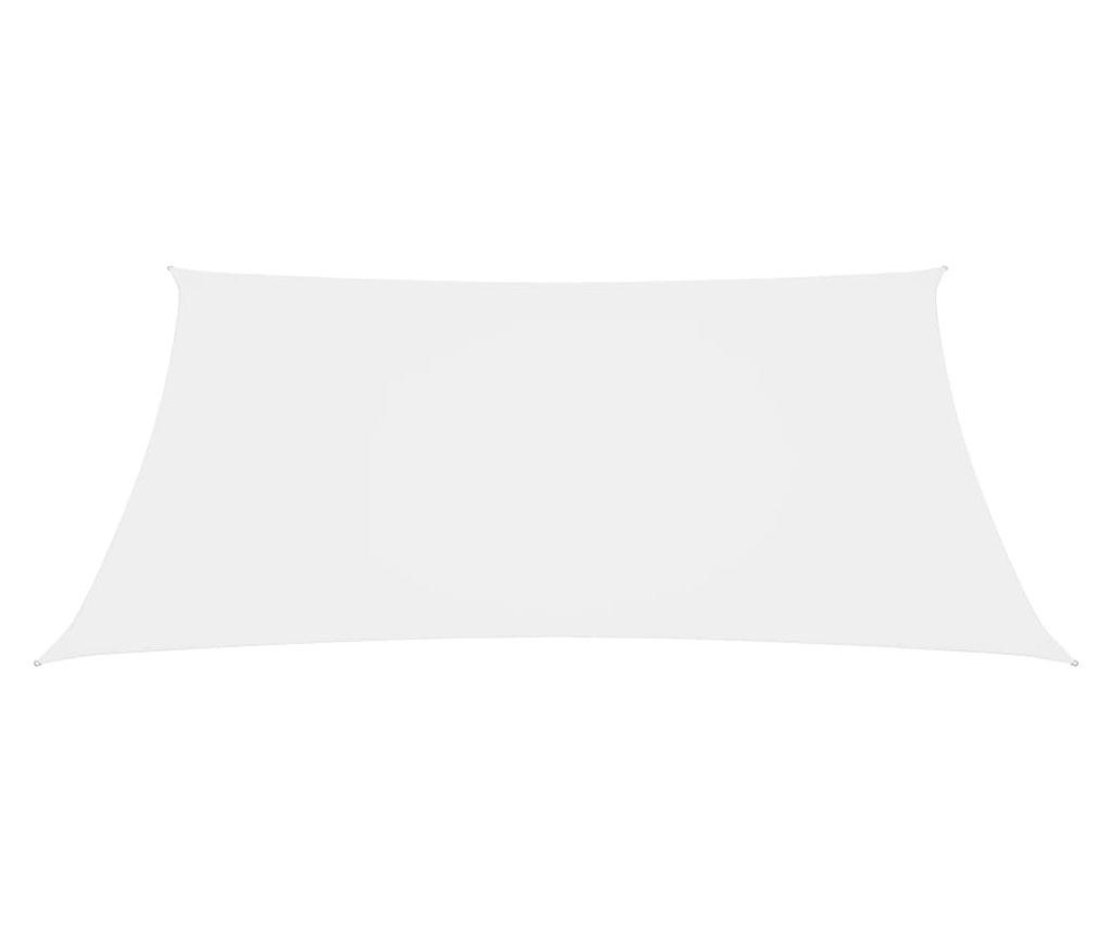 Senčno jadro oksford blago pravokotno 4x6 m belo - 4