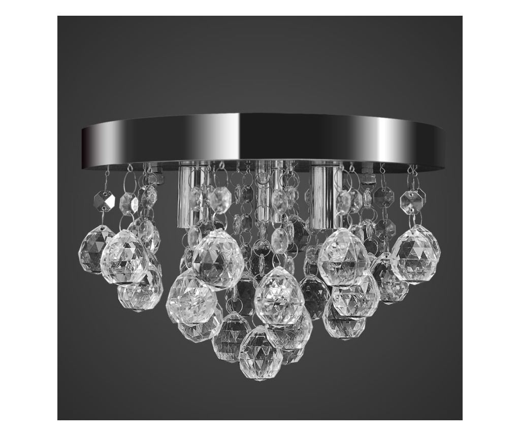 Viseća Lampa s Kristalima od Kroma - 6